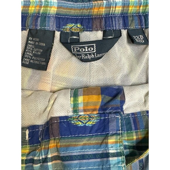 Vintage 90s Polo Ralph Lauren Tribal Aztec LINED Swim Trunks Mens 2XB Big Retro - Picture 7 of 8